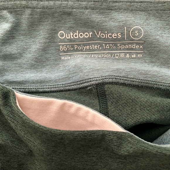 Outdoor Voices colorblock dipped warmup leggings small - Picture 5 of 5